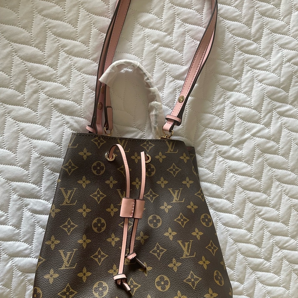 FASHION Louis Vuitton Monogram Brown and Pink Shoulder Bag - Picture 11 of 17
